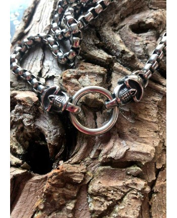 Viking Skull Helmet Necklace