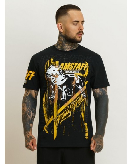 Family Breed T-Shirt BlackNYellow by Amstaff