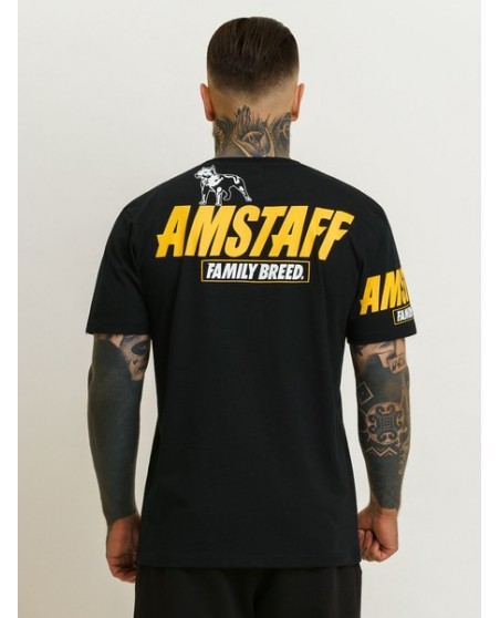 Family Breed T-Shirt BlackNYellow by Amstaff