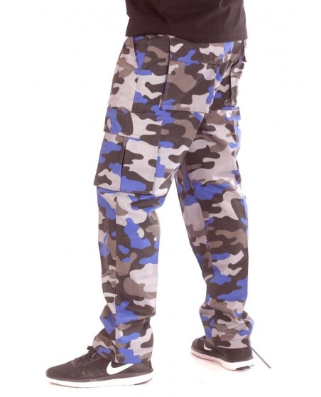 Access Cargo Pants Grey n Blue