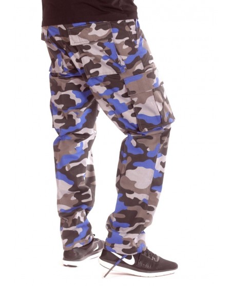 Access Cargo Pants Grey n Blue