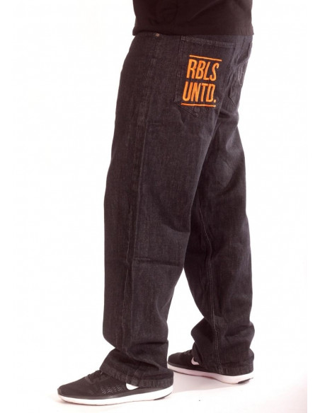 Plain Rbls Untd Jeans BlackNOrange