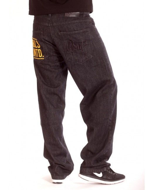 Plain Rbls Untd JeansBlackNGold