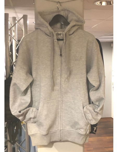 BSAT Womans Plain Zip Hoodie Grey