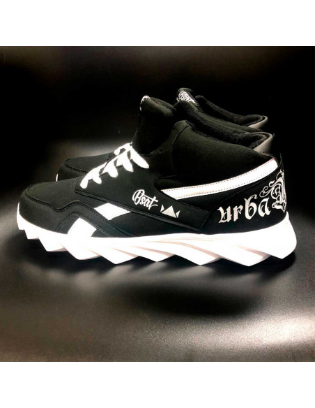 Urban Glory Race Sneakers BlackNWhite