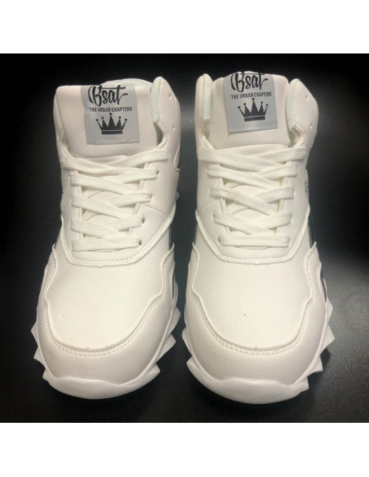 Skull Race Sneakers WhiteNBlack by BSAT