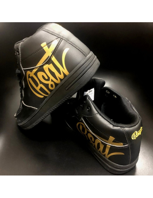 BSAT Logo Sneakers BlackNGold