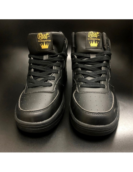BSAT Logo Sneakers BlackNGold