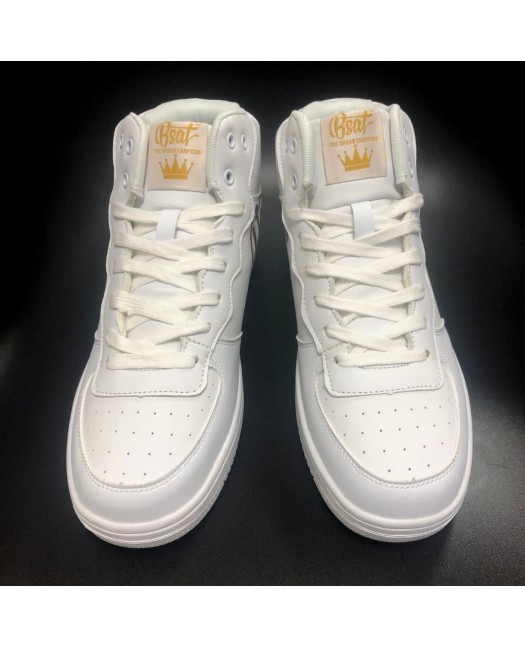 BSAT Logo Sneakers WhiteNGold