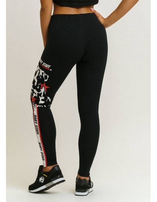 Puppy Logo Leggings BlackNRed by...