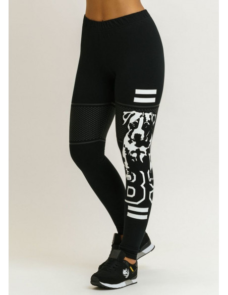 Black Puppy Logo Leggings by Babystaff