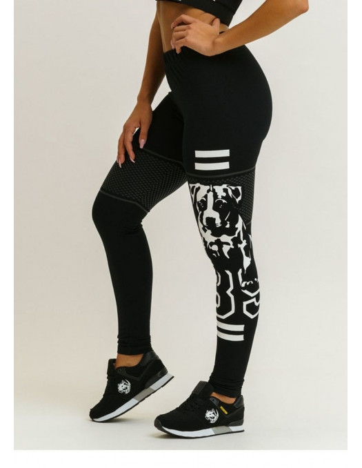 Black Puppy Logo Leggings by Babystaff