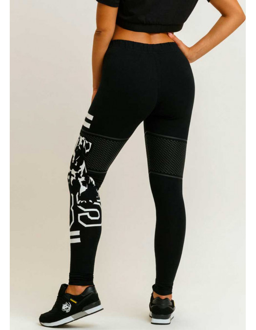 Black Puppy Logo Leggings by Babystaff