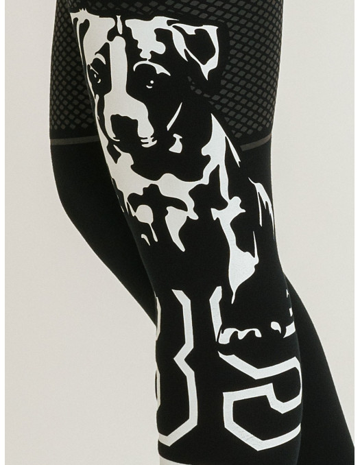 Black Puppy Logo Leggings by Babystaff