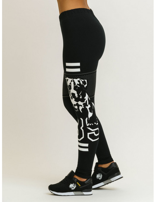 Black Puppy Logo Leggings by Babystaff