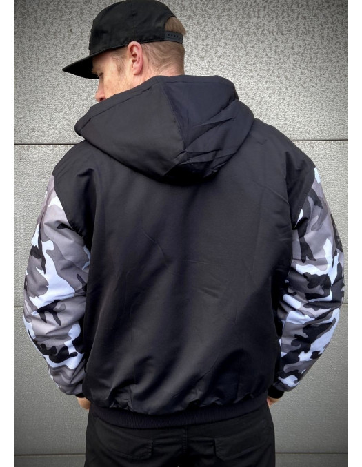 BSAT Bronx Winter Jacket BlackNCamo...