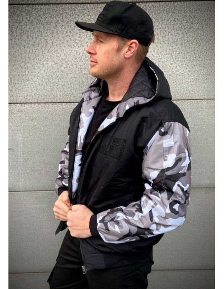 BSAT Bronx Winter Jacket BlackNCamo Vol.2