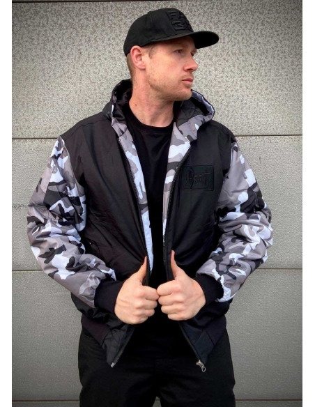 BSAT Bronx Winter Jacket BlackNCamo Vol.2