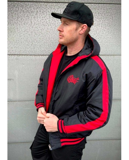 Bronx Winter Jacket BlackNRed by BSAT