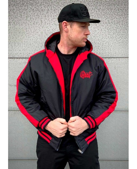 Bronx Winter Jacket BlackNRed by BSAT