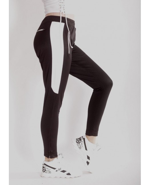 Panther Track Pants BlackNWhite by BSAT