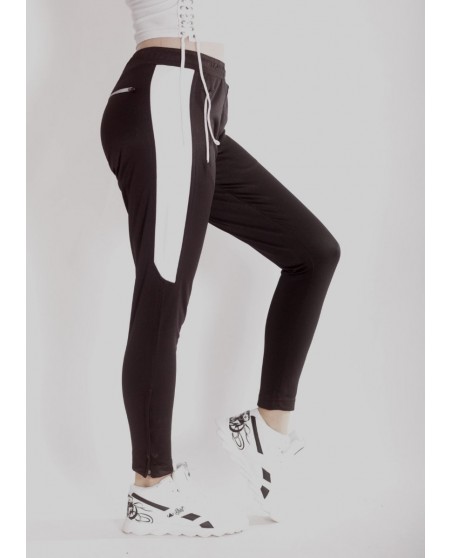 Panther Track Pants BlackNWhite by BSAT