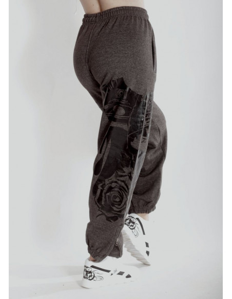 BSAT Darkness Graffitti Sweatpants Charcoal Grey