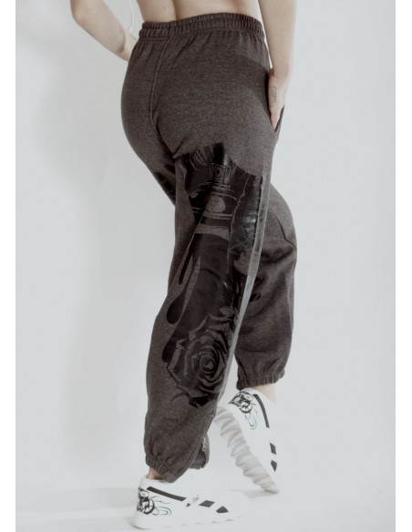 BSAT Darkness Graffitti Sweatpants Charcoal Grey