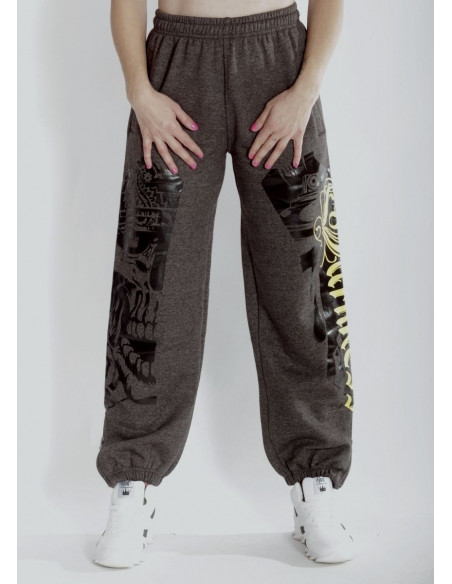 BSAT Darkness Graffitti Sweatpants Charcoal Grey