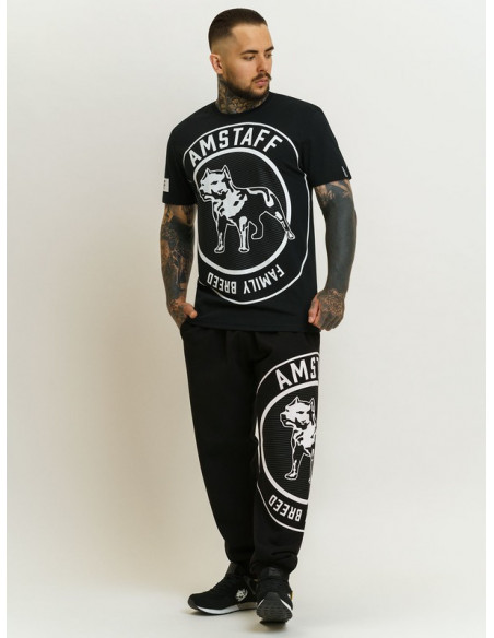 Amstaff Family Breed T-Shirt Black