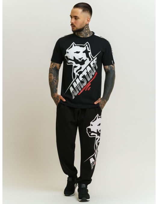 Logo Dog T-Shirt Black by Amstaff