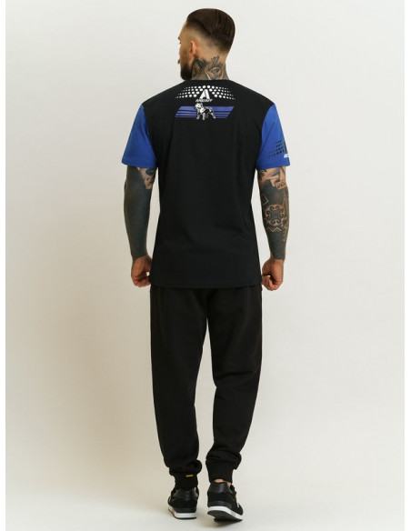Sporty Logo T-Shirt BlackNBlue by Amstaff
