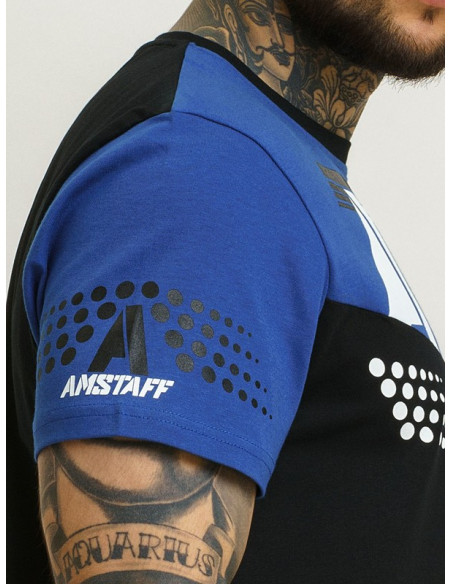 Sporty Logo T-Shirt BlackNBlue by Amstaff