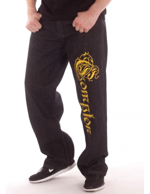 Compton Jeans BlackNGold Baggy by BSAT