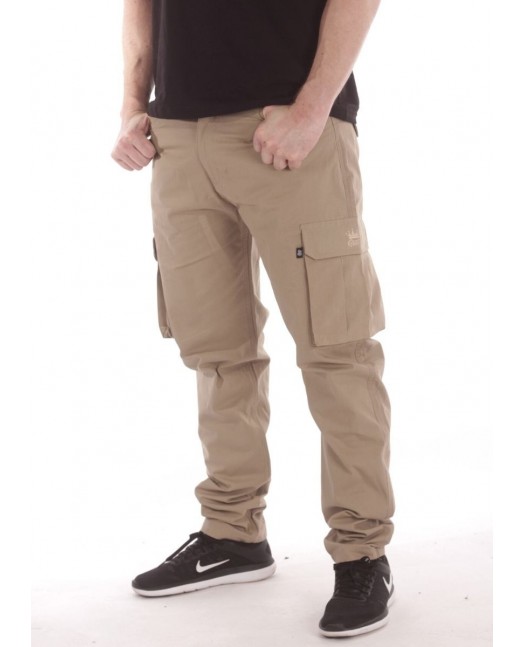 BSAT Tapered Fit Cargo Pants Beige
