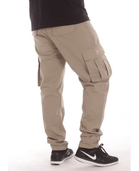 BSAT Tapered Fit Cargo Pants Beige