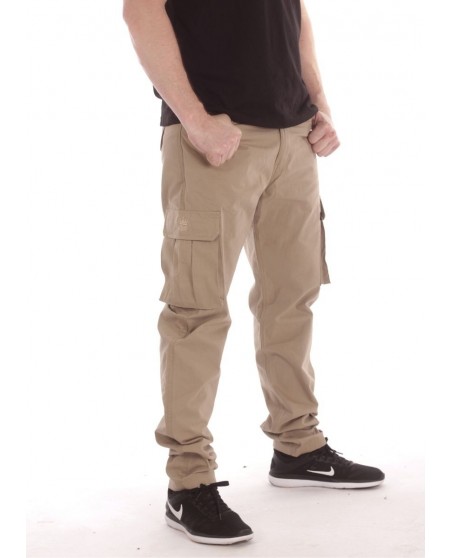 BSAT Tapered Fit Cargo Pants Beige