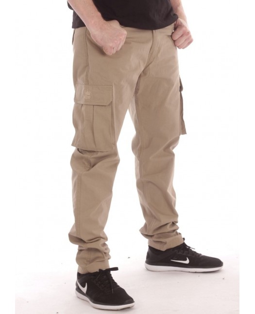 BSAT Tapered Fit Cargo Pants Beige