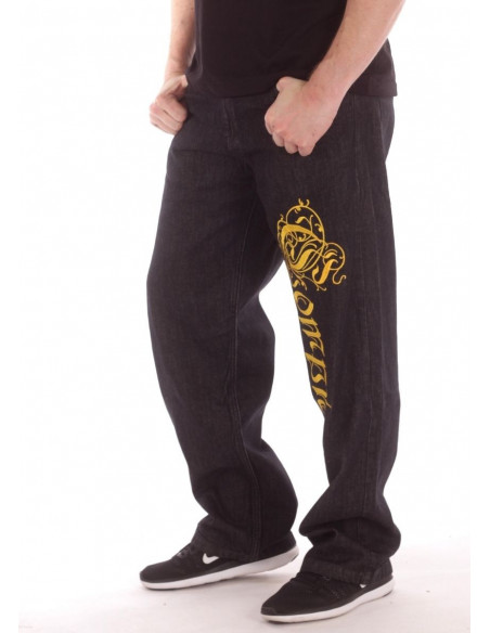Compton Jeans BlackNGold Baggy by BSAT