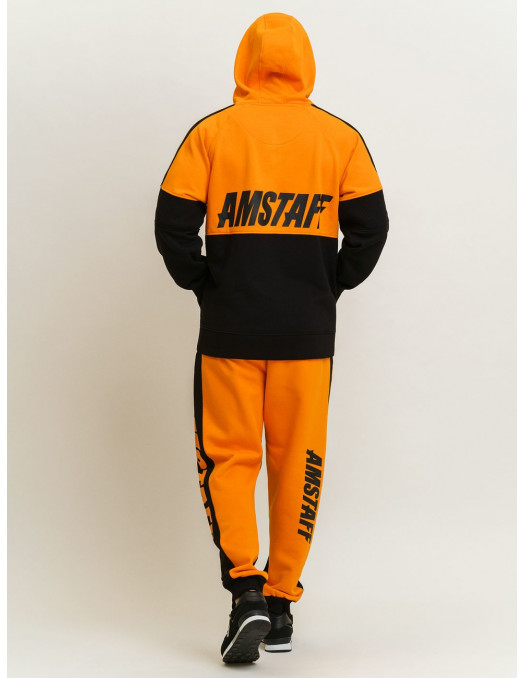 Amstaff Dog Logo Sweatpants OrangeNBLack