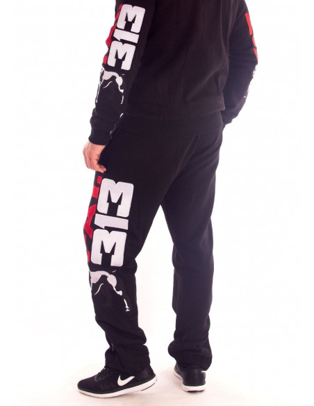 FAT313 Legend Sweatpants Black RedNWhite