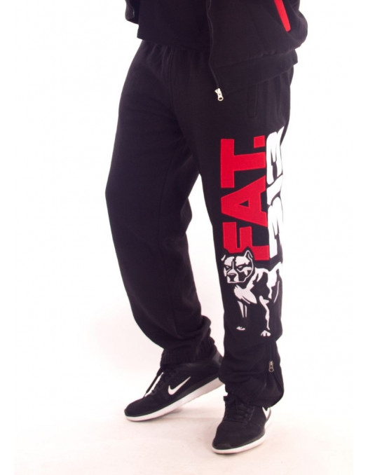 FAT313 Legend Sweatpants Black RedNWhite