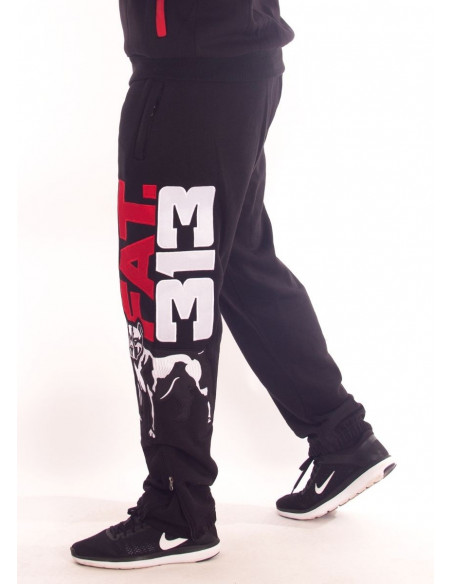 FAT313 Legend Sweatpants Black RedNWhite