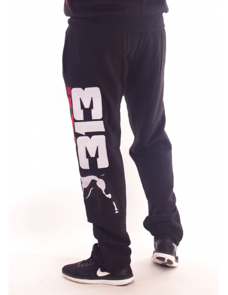 FAT313 Legend Sweatpants Black RedNWhite
