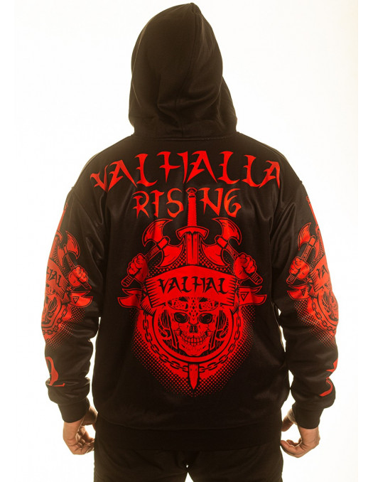Valhalla Rising ZipHoodie BlackNRed...