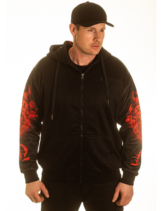 Valhalla Rising ZipHoodie BlackNRed...