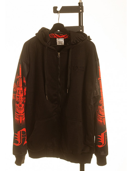 Valhalla Rising ZipHoodie BlackNRed...