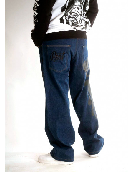 Darkness Street Art Jeans Baggy by BSAT