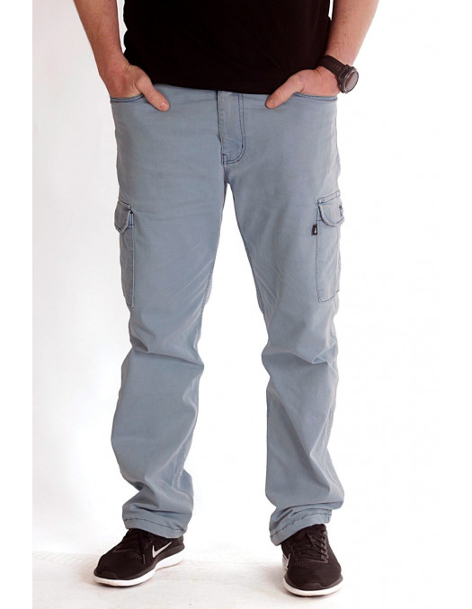 Denim Cargo Pants Light Blue by BSAT