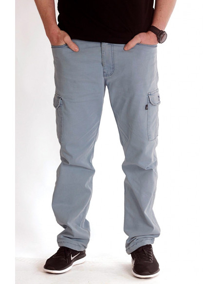 Denim Cargo Pants Light Blue by BSAT